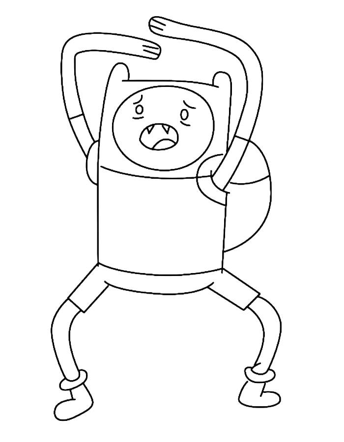 Finn The Human Coloring Page