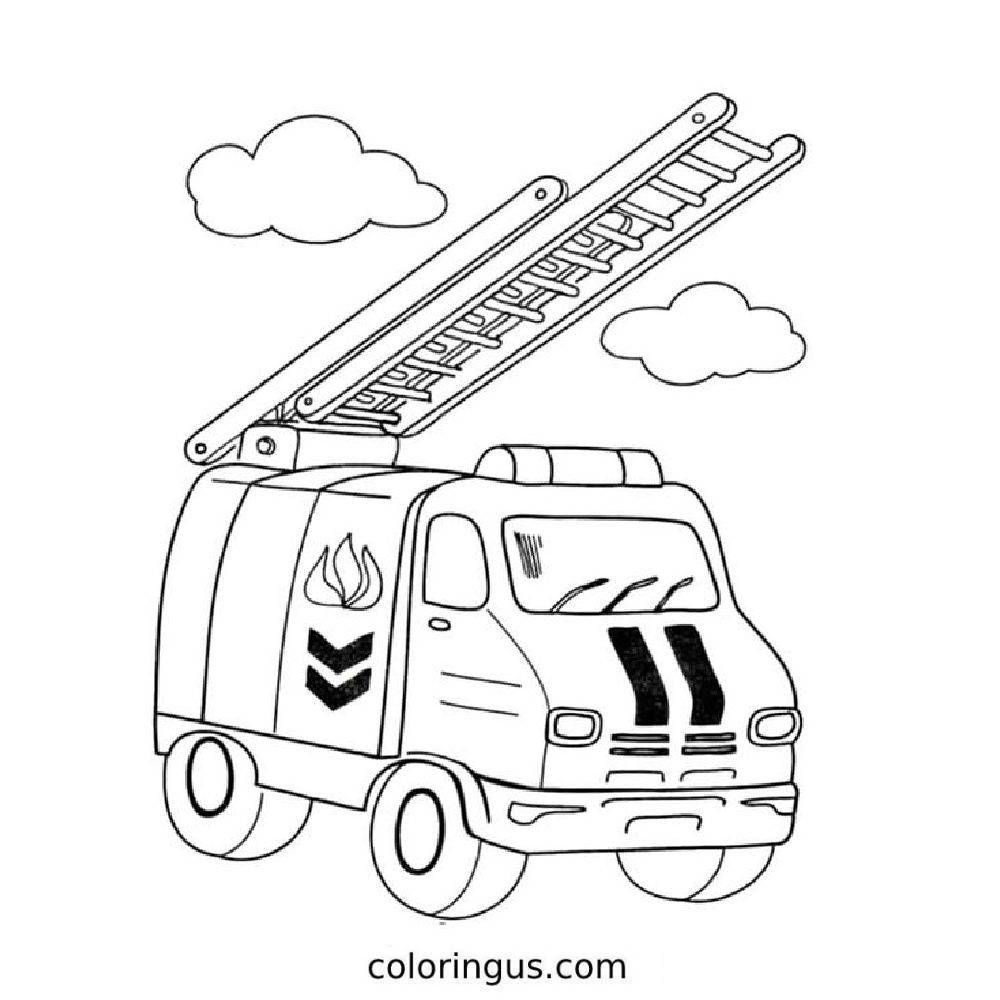 fire engine coloring pages