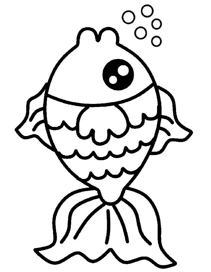 Fishing Color Sheets Coloring Page