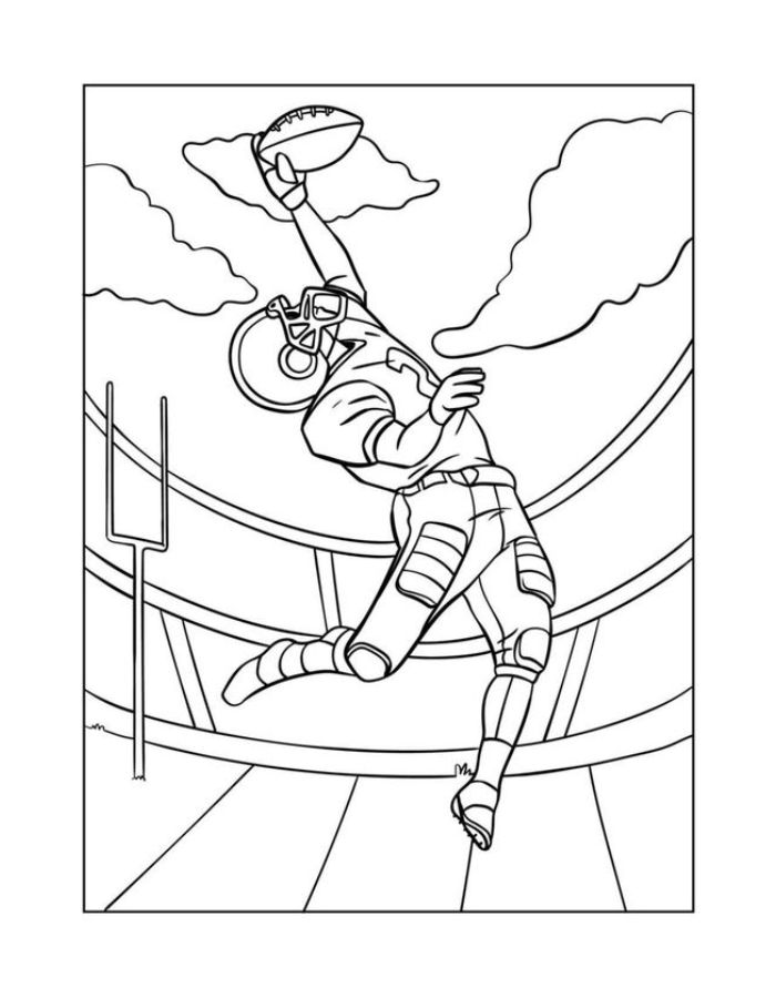 Football Game Football Game Coloring Page