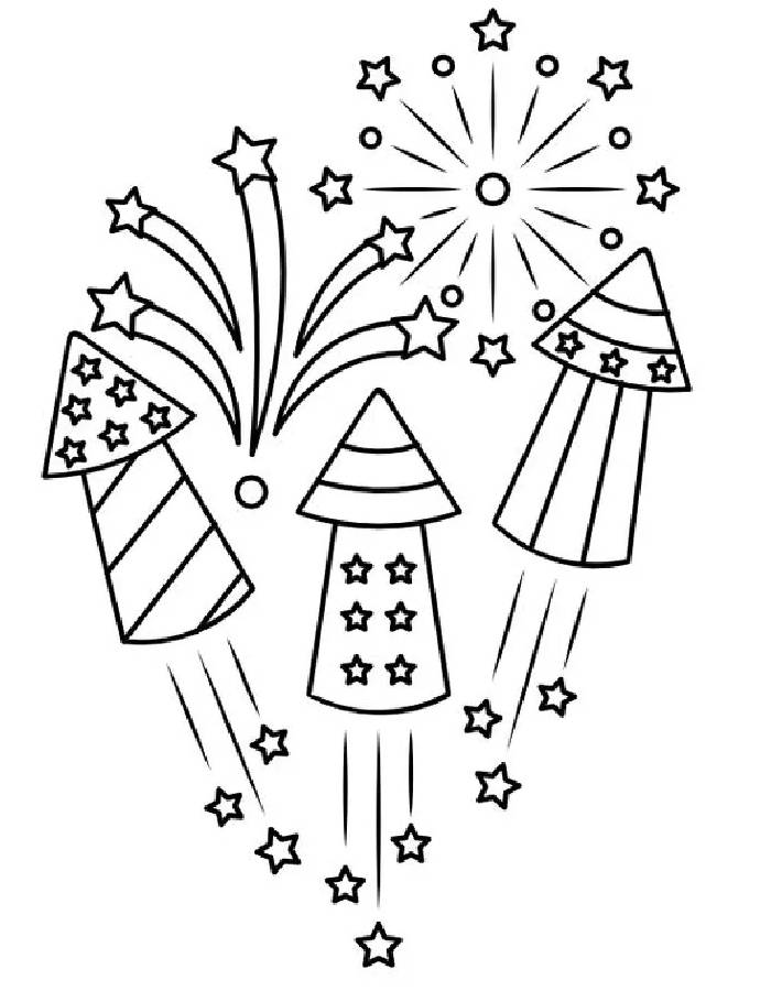 Happy Birthday To The USA Coloring Page