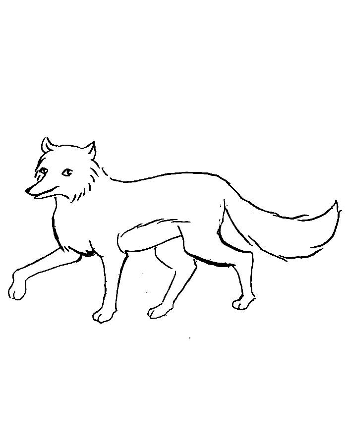 Fox Free Printable Coloring Page