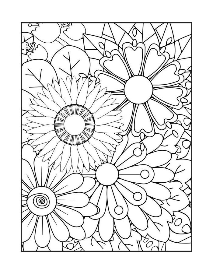 Free Abstract Art Coloring Page Free Printable PDF 
