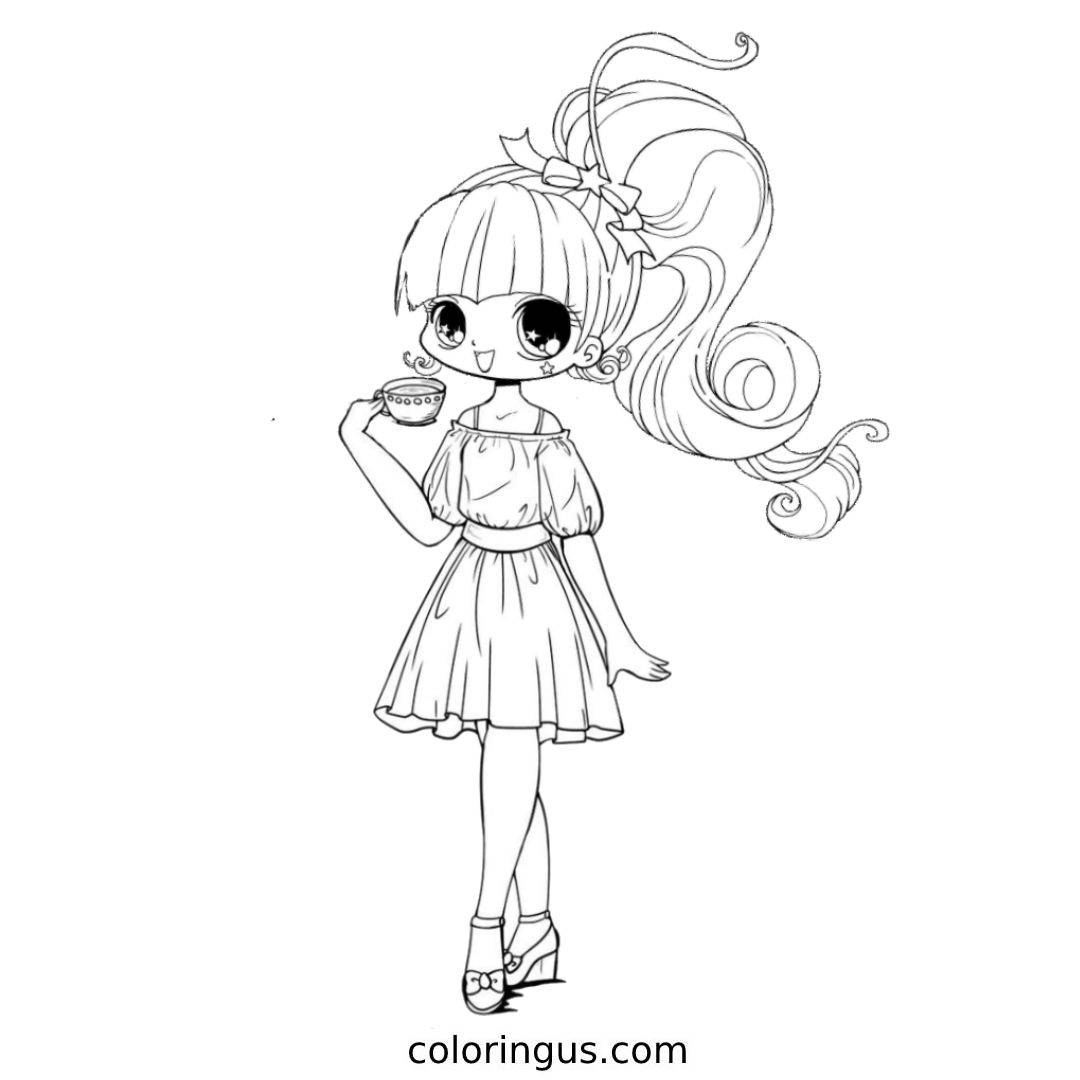 Anime - Free Printable Anime Coloring Pages