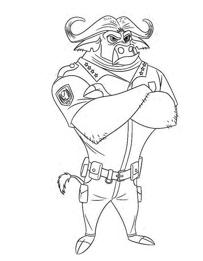 Free Disney Zootopia Chief Bogo
