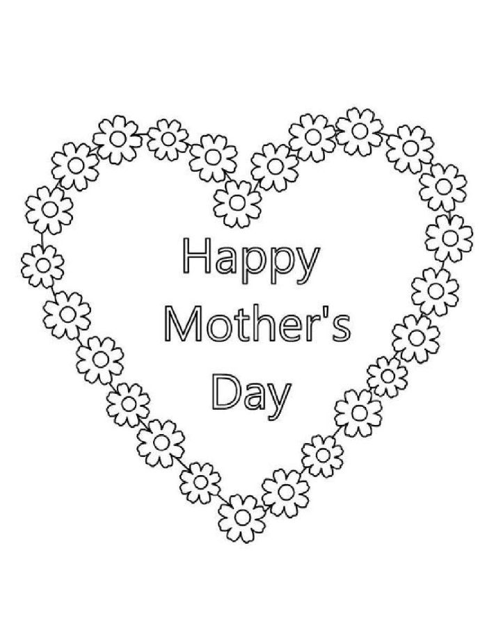 Free Mothers Day Coloring Page
