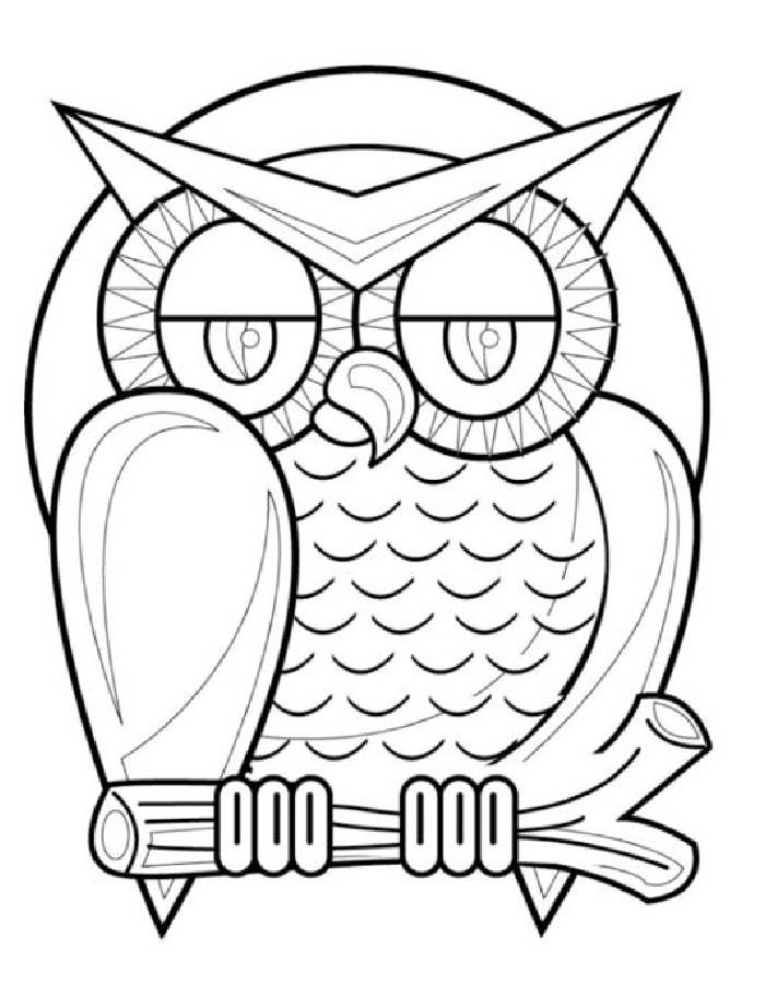 Free Owl Coloring Page