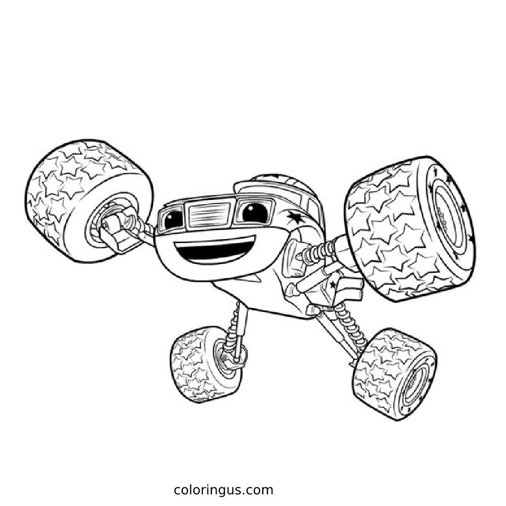 Blaze Coloring Pages Free Printable PDF Blaze Coloring Pages Free Printable PDF