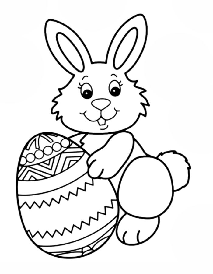 Free Printable Cute Easter Coloring Page