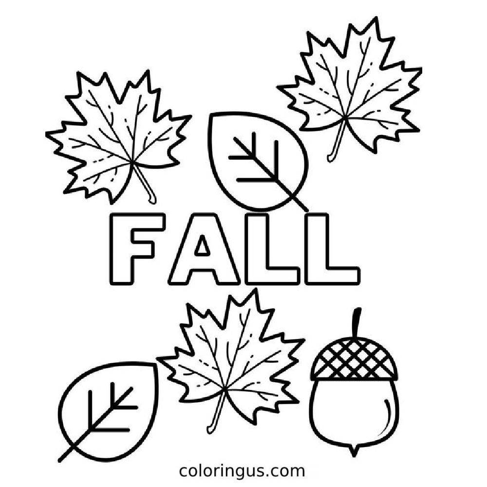 Coloring Page For Fall Coloring Page For Fall