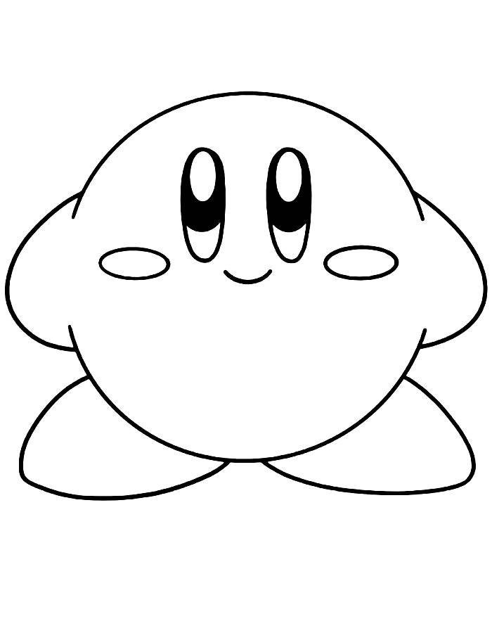Kirby For Kids Coloring Page Free Printable PDF 