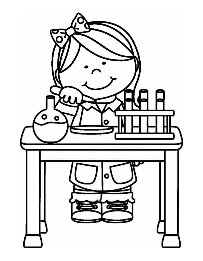 Free Printable Science Coloring Page