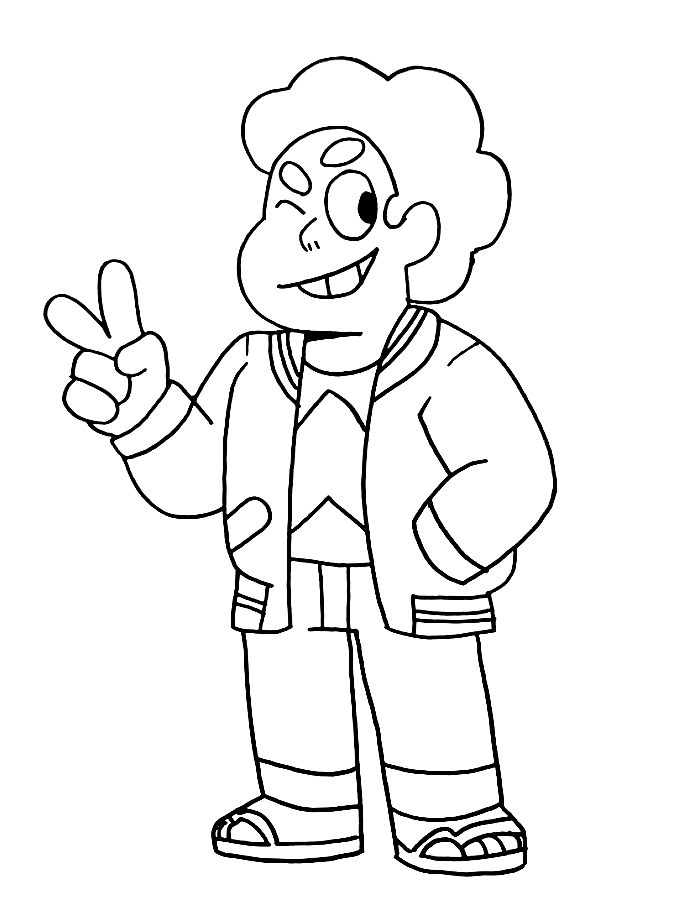 Free Printable Steven Universe Coloring Page