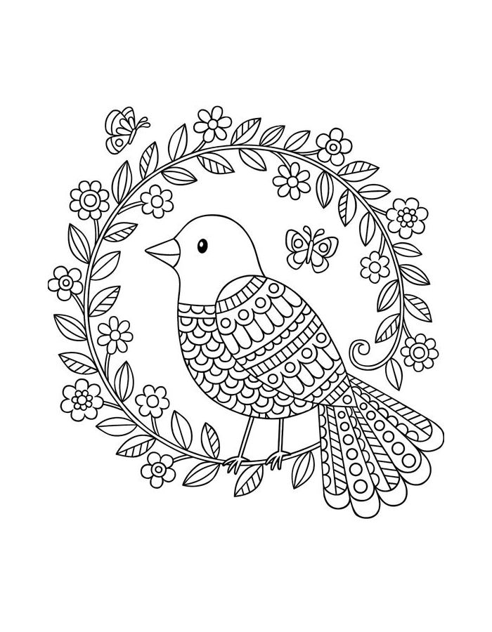 Free Printable Zentangle Coloring Page