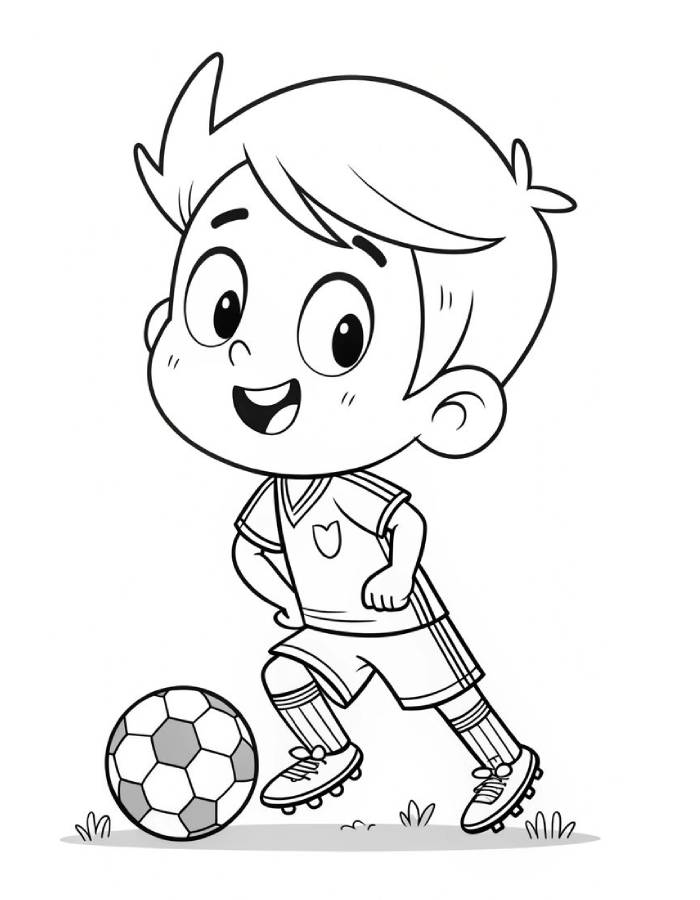 Free Soccer Player Fun For Kids