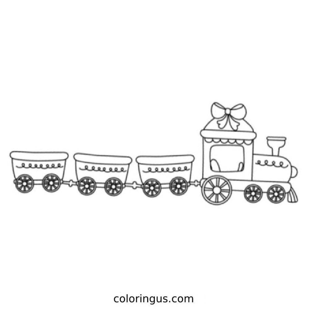 Download Free Train Coloring Page