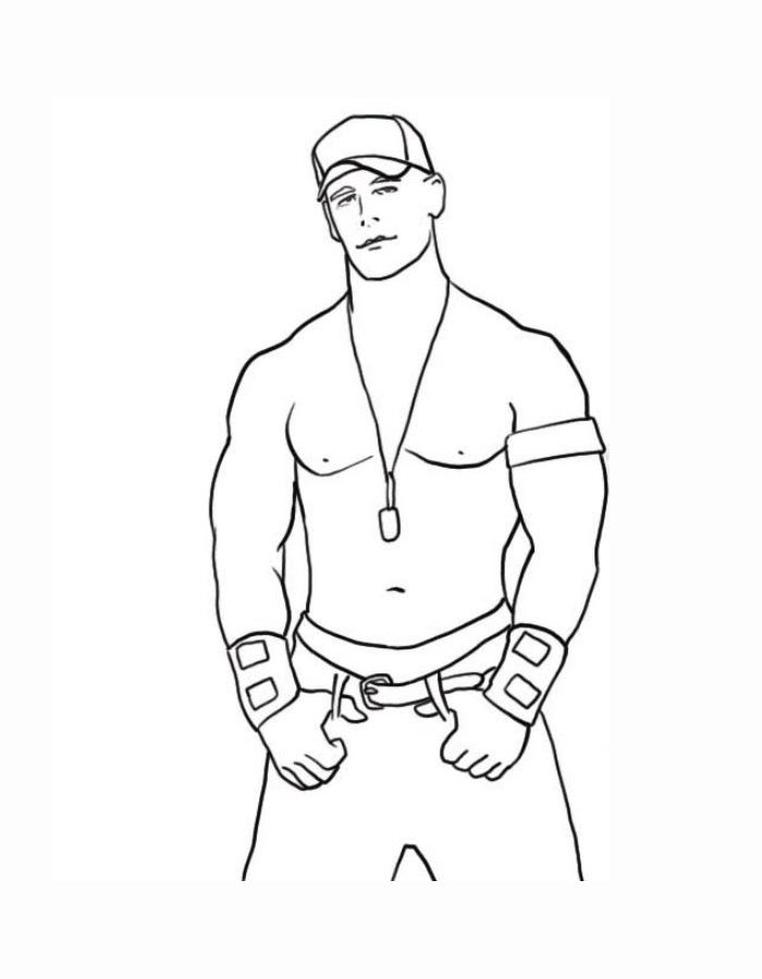 Free Wwe Printable Pdf Coloring Page