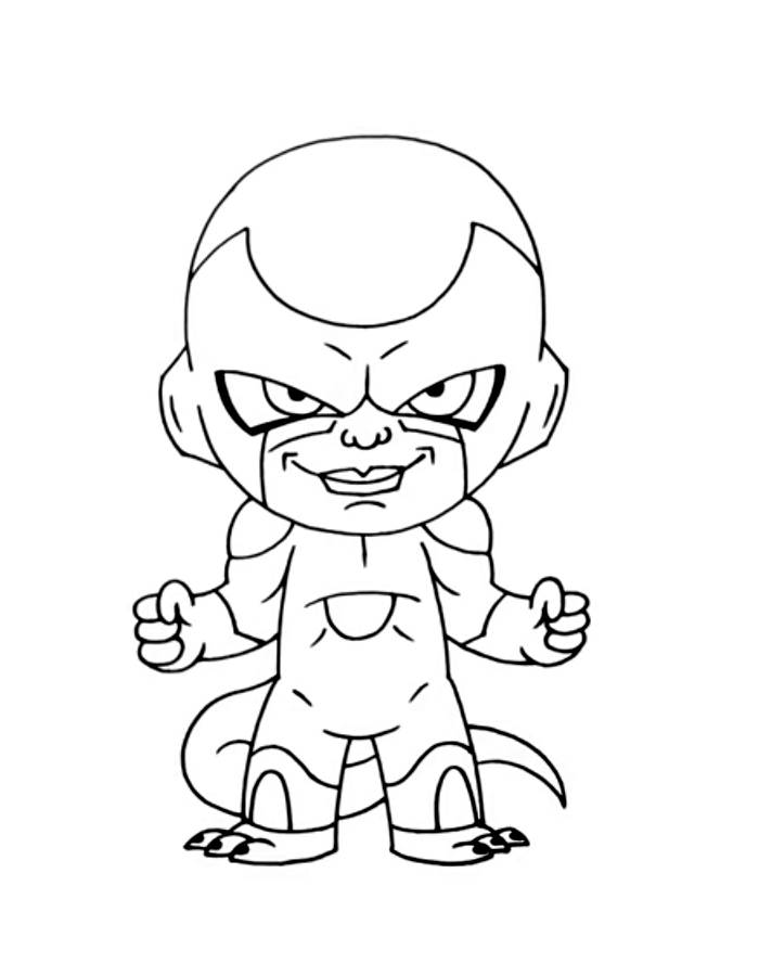 Frieza Dragon Ball Z Coloring Page