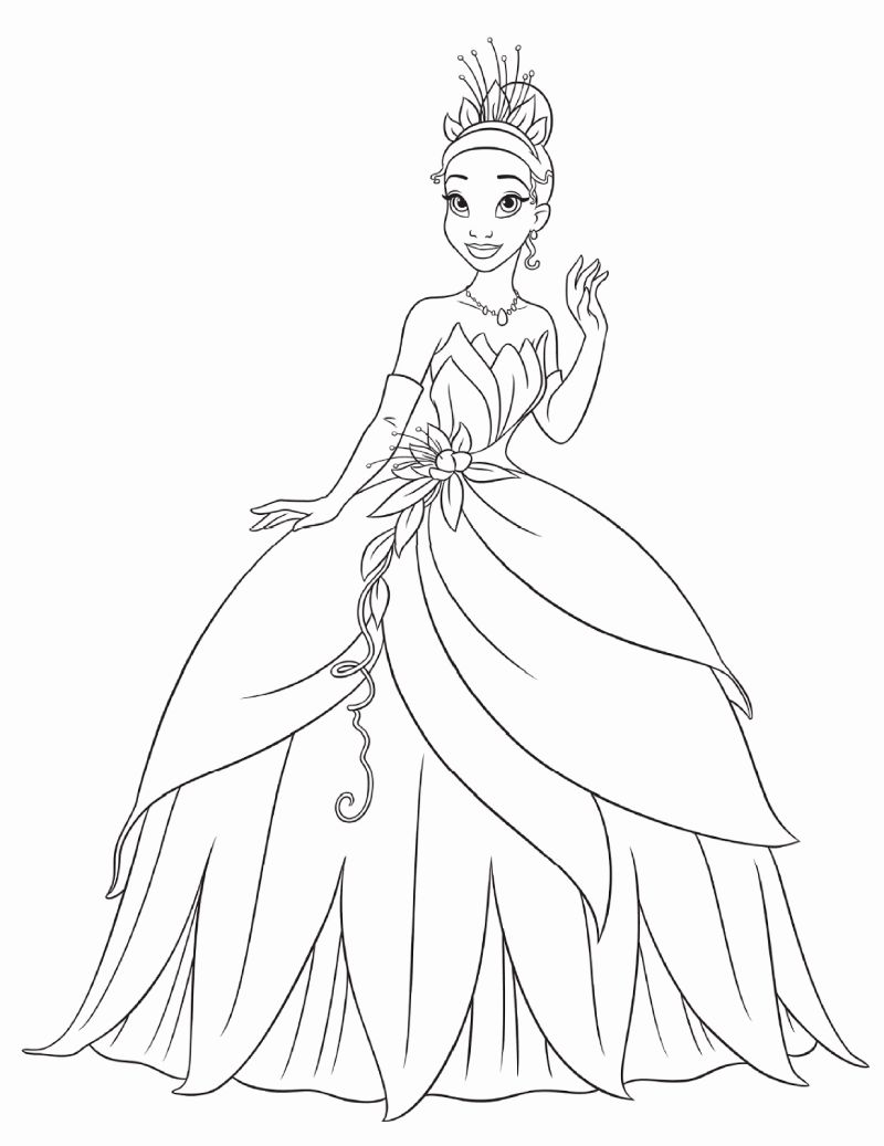 Frog Princess Coloring Page