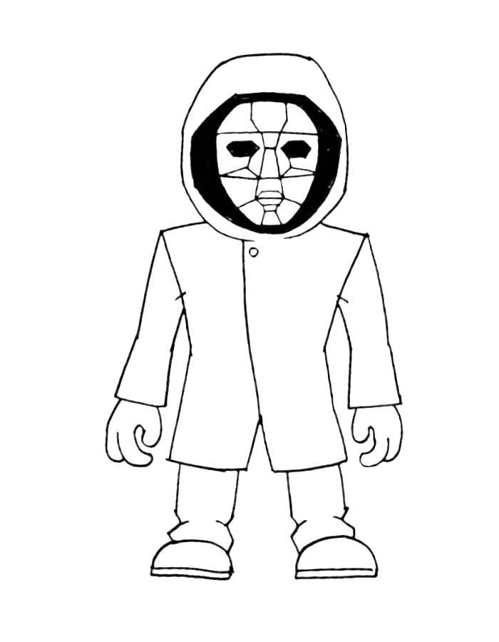 Front Man From Squid Game Coloring Page