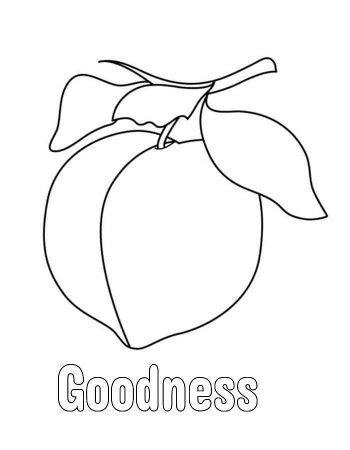 Fruit Of The Spirit Goodness Coloring Page