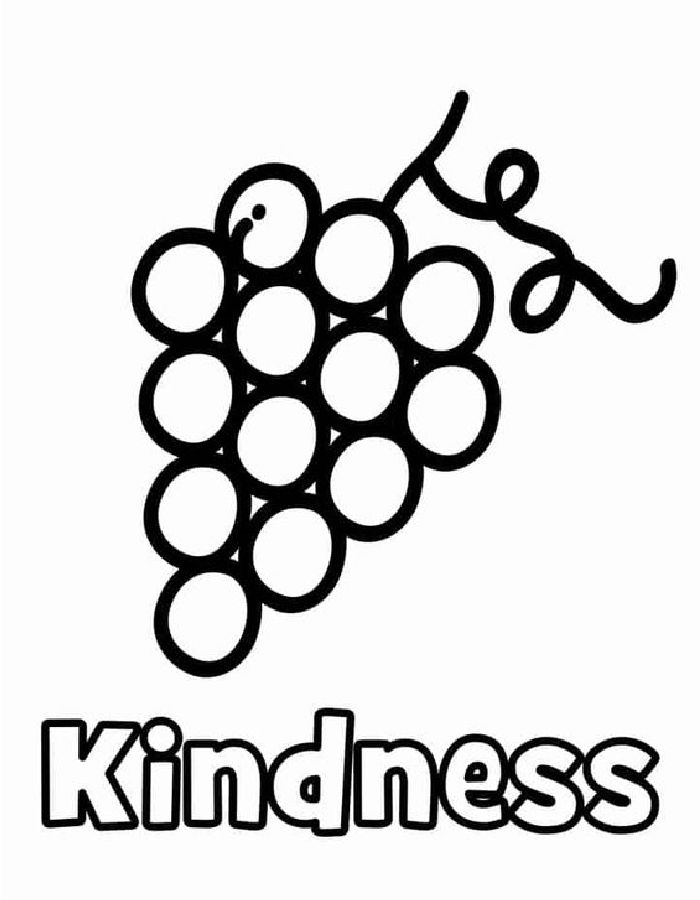 Fruit Of The Spirit Kindness Coloring Page