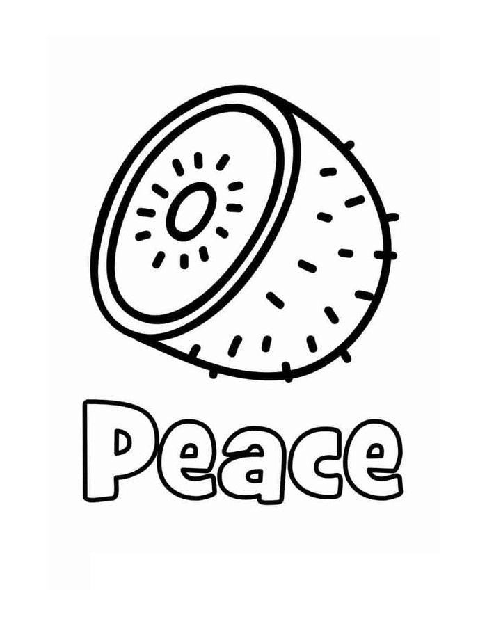 Fruit Of The Spirit Peace Coloring Page