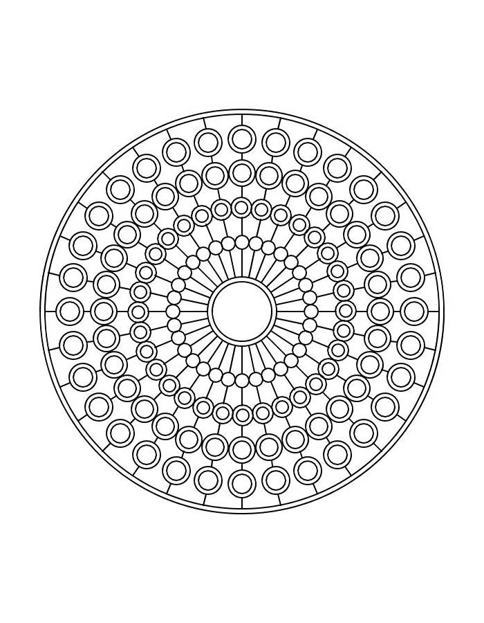 circle coloring page