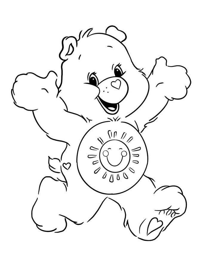 Funshine Care Bear Coloring Page