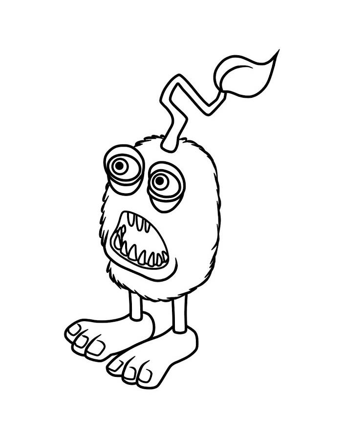 Furcorn Singing Monsters Coloring Page