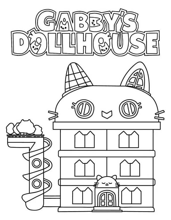 Gabby's Dollhouse Coloring Page