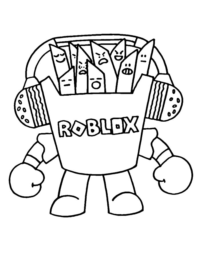 Roblox Coloring Pages Free Printable PDF 