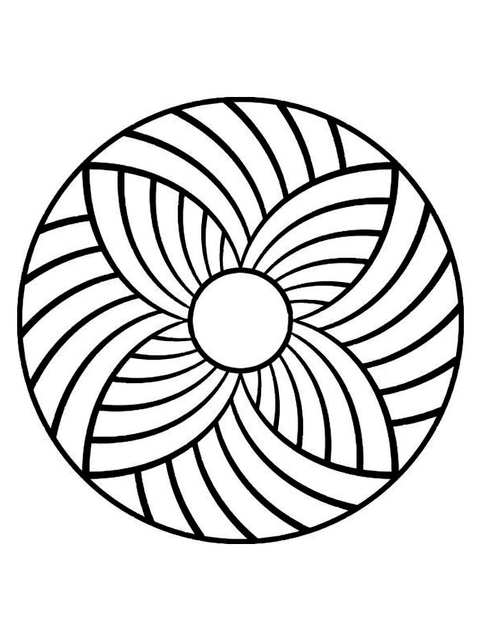 Geometric coloring page