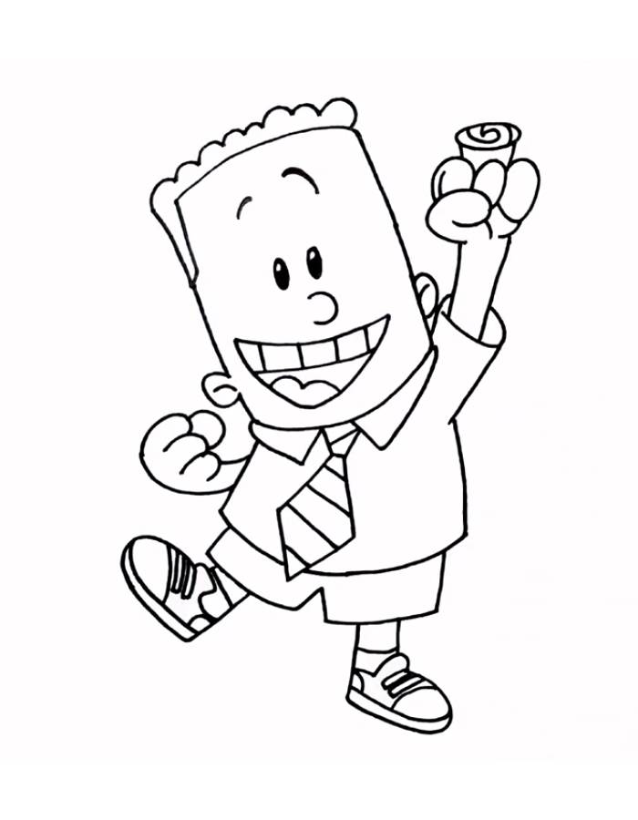 George Beard Captain Underpants Coloring Page