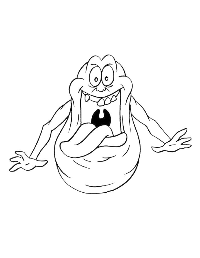 Ghost Buster Coloring Page