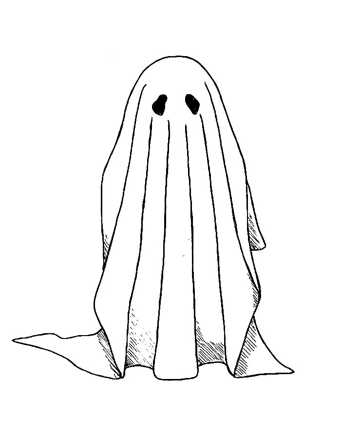 Ghost  coloring page