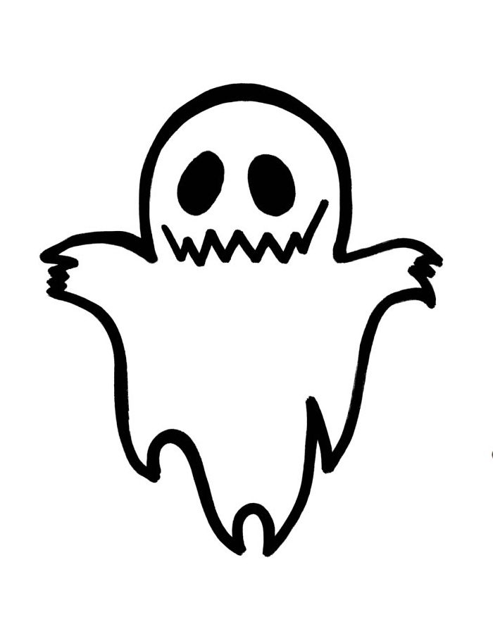 Ghost Pictures Coloring Page