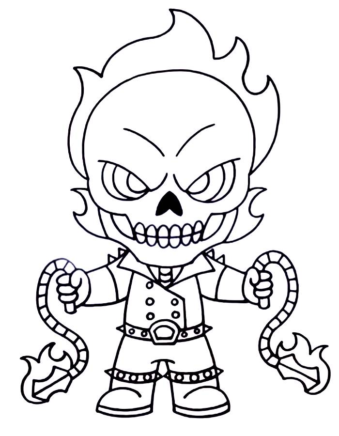 Ghost Rider Coloring Page