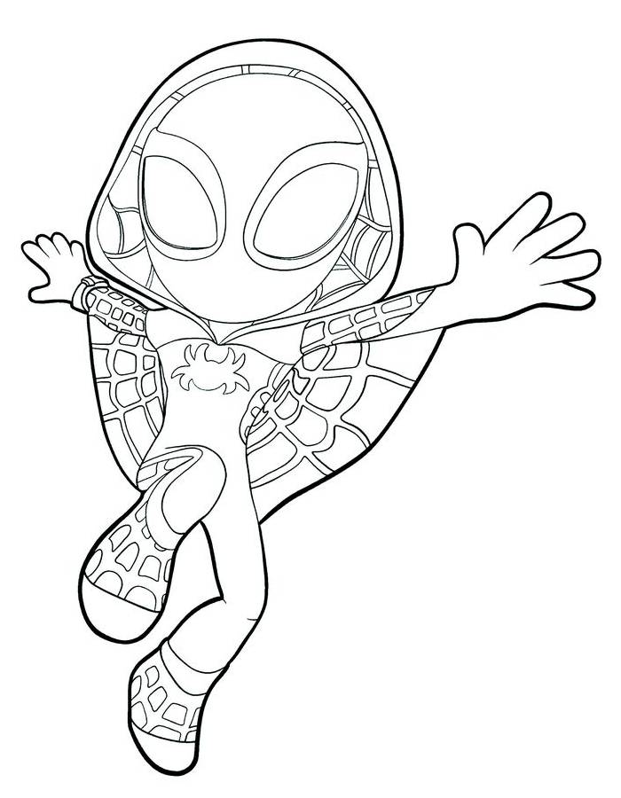 Ghost Spider Art For Kids Ghost Spider Art For Kids Coloring Page