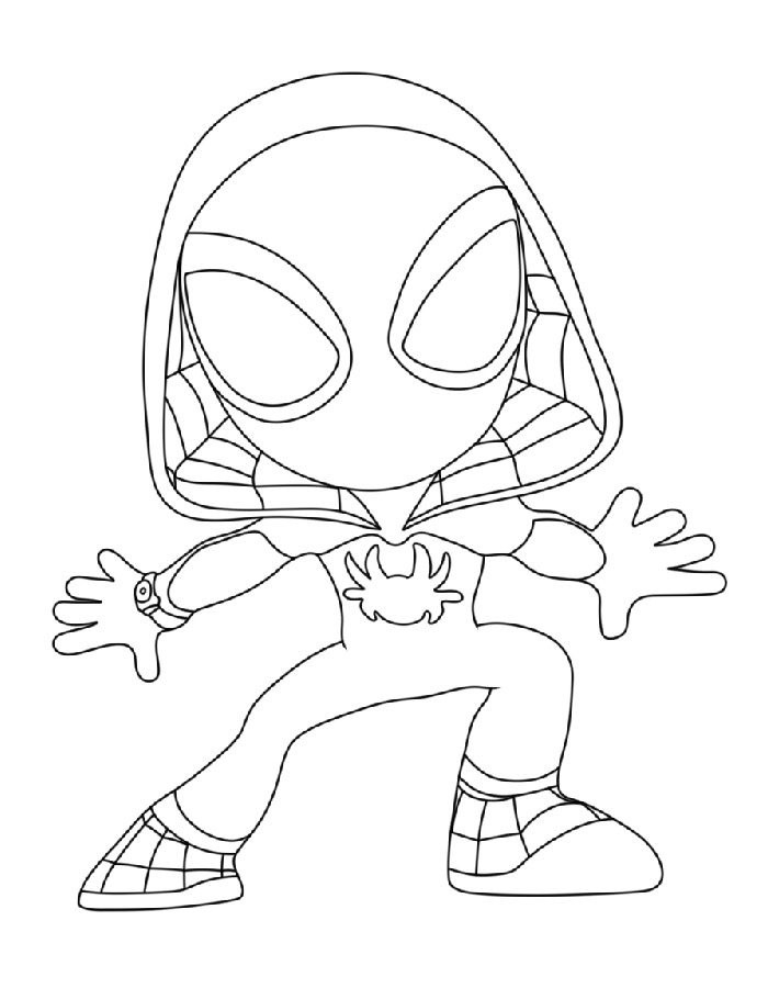Ghost Spider Printable Pdf Ghost Spider Printable Pdf Coloring Page