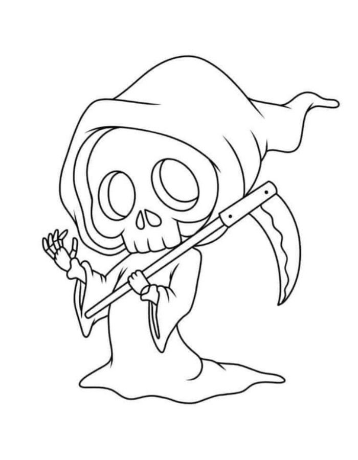 Ghostface Outline Coloring Page