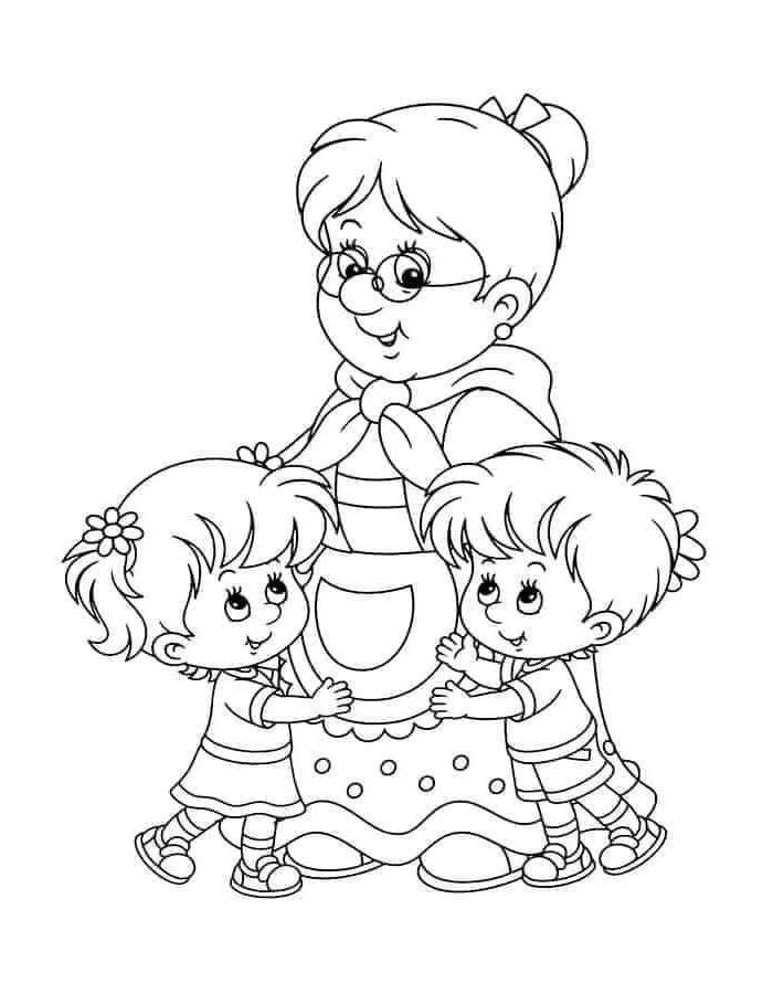 Grandmother With Grandchilds