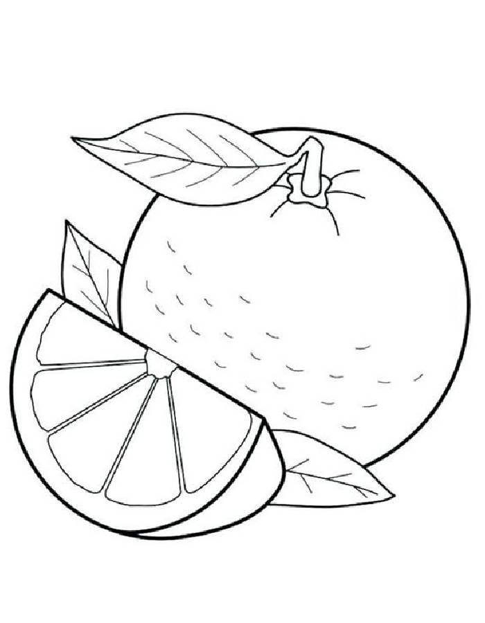 Grapefruit coloring page