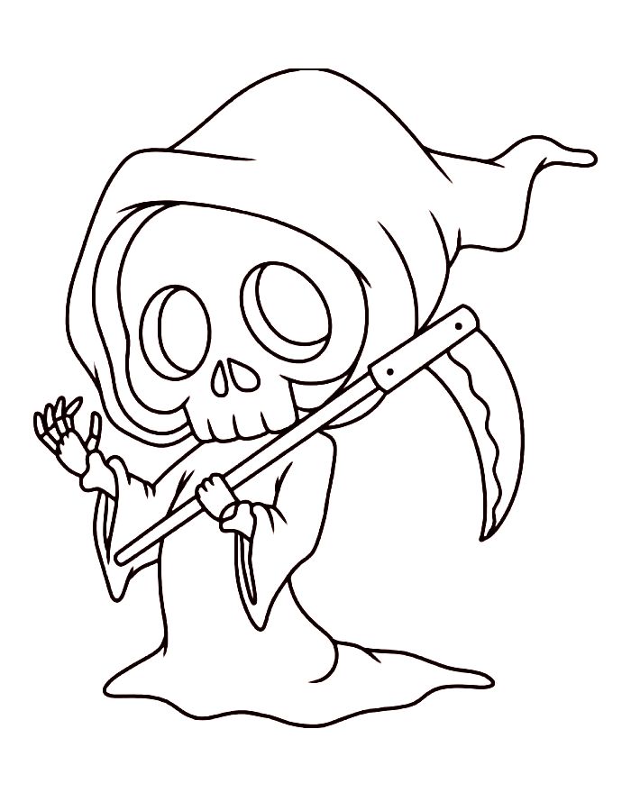 Grim Reaper Drawing Full Body