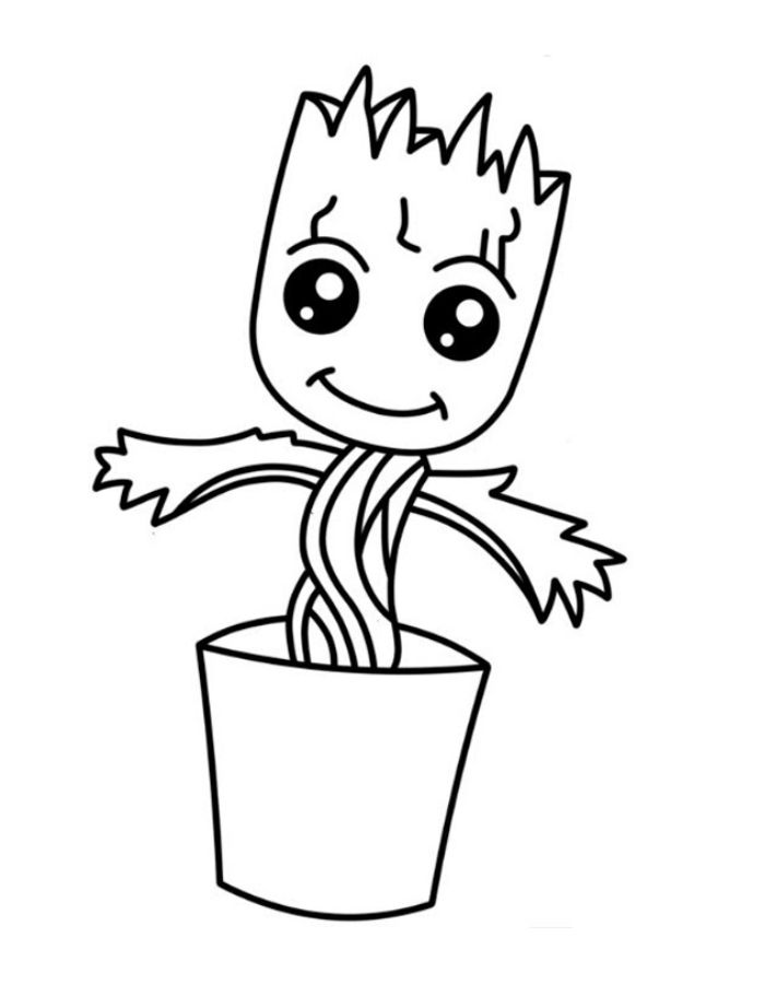 Groot  coloring page