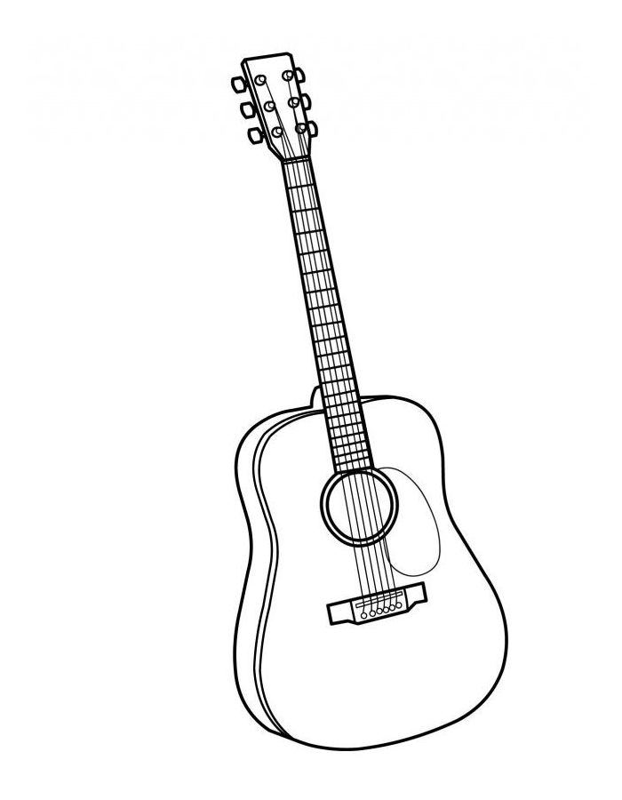 Guitar  coloring page