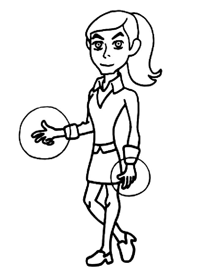 Gwen Tennyson Coloring Page