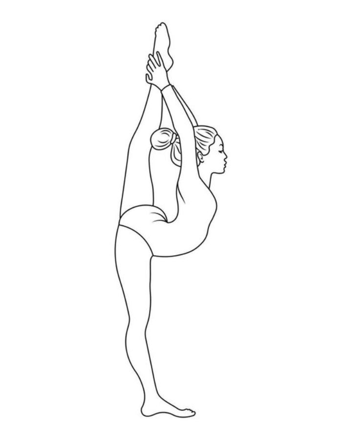 Gymnastics Printable Sheet Coloring Page