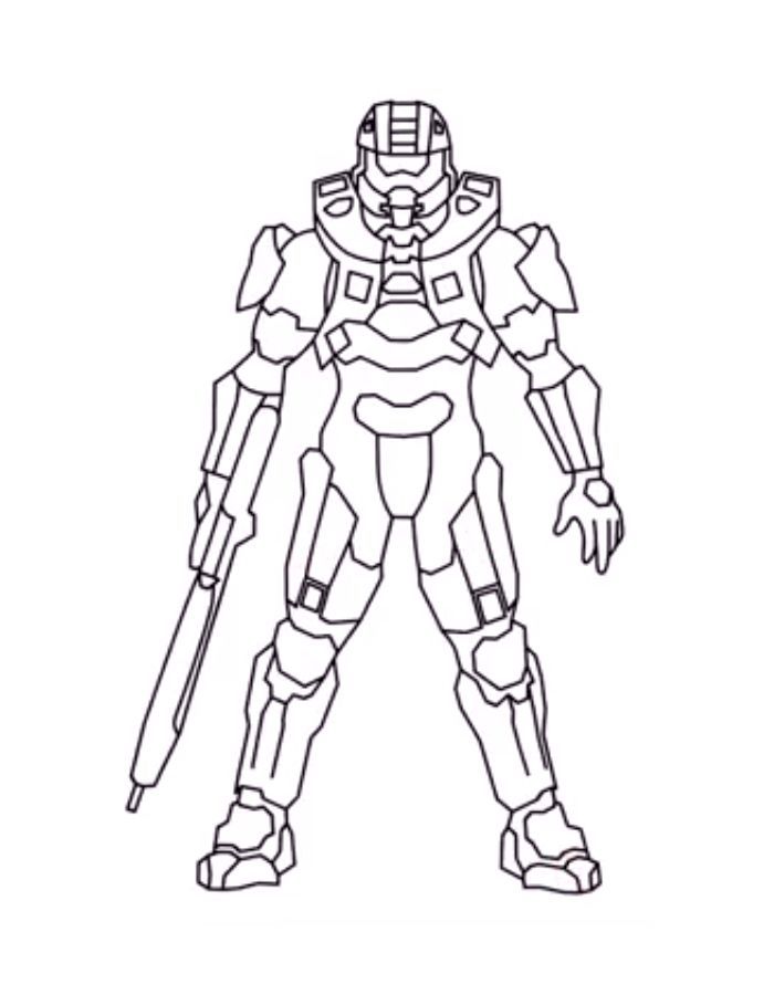 Halo  coloring page