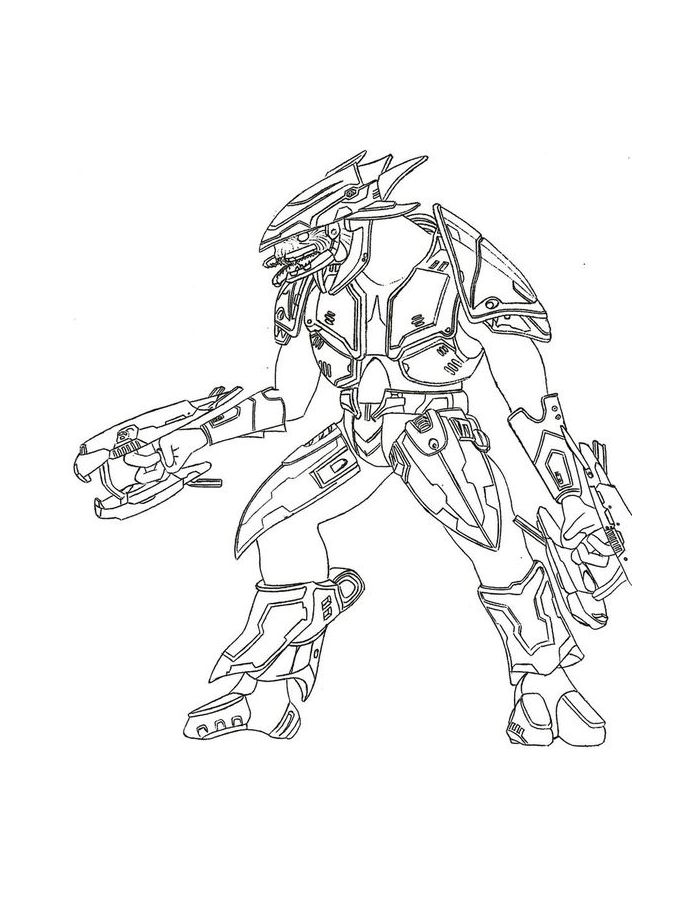 Halo Printable Coloring Page